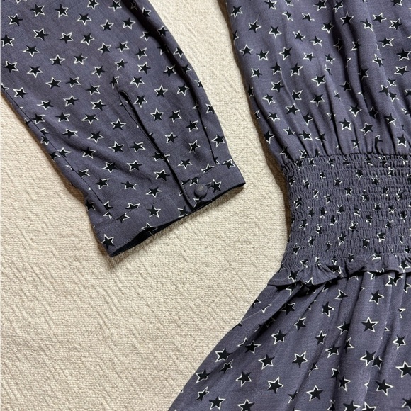 Rails‎ Jasmine Midnight Stars Grey Print Mini Dress M - Picture 5 of 9